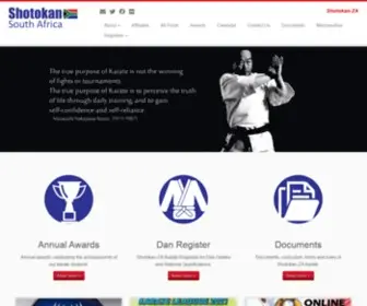 Shotokan.org.za(Shotokan South Africa) Screenshot