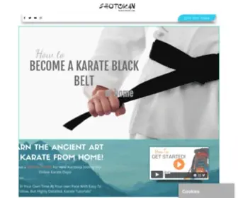 Shotokankarateonline.com(Shotokan Karate Online) Screenshot