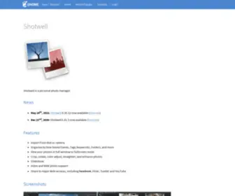 Shotwell-Project.org(GNOME Wiki) Screenshot