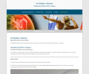 Shoulderspecialist.com.au(Dr Matthew Sherlock) Screenshot