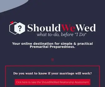 Shouldwewed.com(Find out if you're #ReadyToWed) Screenshot