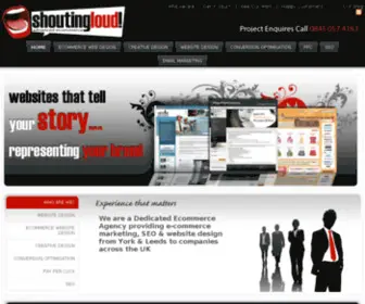 Shoutingloud.co.uk(Ecommerce Agency) Screenshot