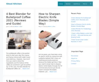 Shoutkitchen.com(Shout kitchen) Screenshot