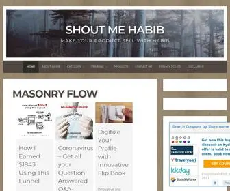 Shoutmehabib.com(Creative Blog) Screenshot