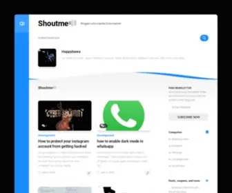 Shoutmelot.com(Shoutme) Screenshot