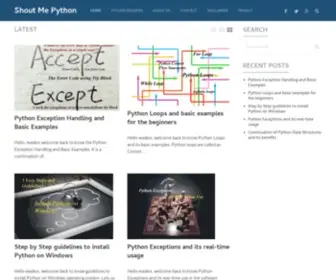 Shoutmepython.com(Shoutmepython) Screenshot