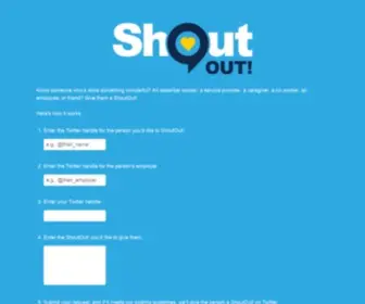 Shoutout.com(Your domain name) Screenshot