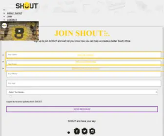 Shoutsa.com(You’re the Voice) Screenshot