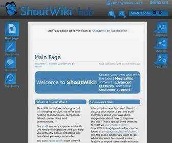 Shoutwiki.com(Shoutwiki) Screenshot