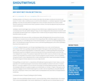 Shoutwithus.com(shoutwithus) Screenshot