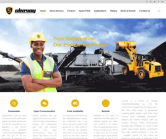 Shovoy.com(Shovoy-Construction Equipment and Parts) Screenshot