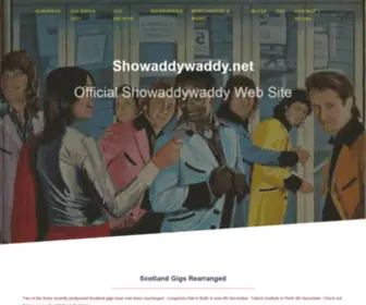 Showaddywaddy.net(Official Showaddywaddy Web Site) Screenshot