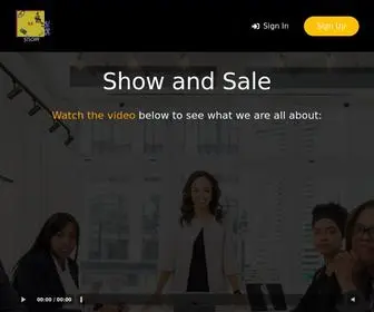 Showandsale.com(Landing Page) Screenshot