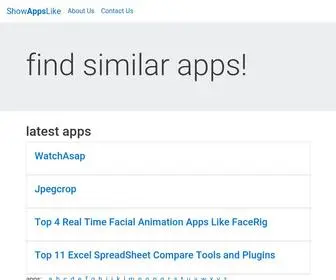 Showappslike.com(Find similar apps) Screenshot