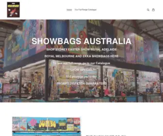 Showbagsaustralia.com.au(Buy showbags online) Screenshot