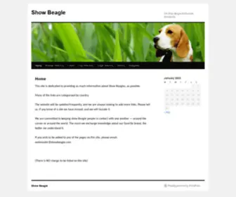 Showbeagle.com(Show Beagle Resource Center) Screenshot