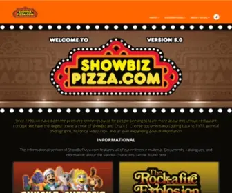 Showbizpizza.com(Where Everyone Can Be a Kid) Screenshot