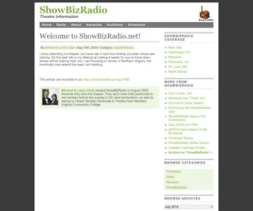 Showbizradio.com(Theatre Information) Screenshot