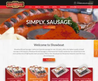 Showboatbrand.com(Showboat Brand Sausage) Screenshot