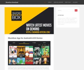Showbox-Official.com(Showbox Official Website) Screenshot