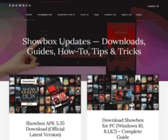 Showboxupdates.com(Downloads, Guides, How-To & Tips) Screenshot