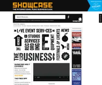 Showcase-Music.com(Showcase international music directory) Screenshot