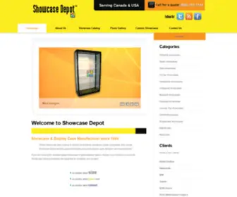 Showcasedepot.com(Display cases) Screenshot