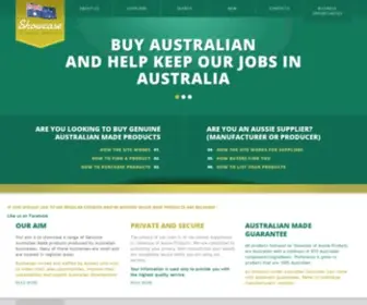 Showcaseofaussieproducts.com.au(Aussie Products & Services) Screenshot