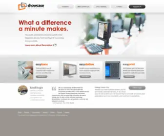 Showcasetech.com(Print, Copy, Fax, and Workstation Cost Recovery Software) Screenshot