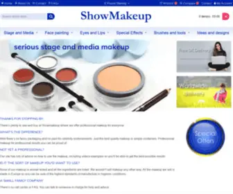 Showmakeup.com(Stage makeup) Screenshot