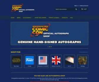 Showmasterssales.com(Showmasters Comic Con Official Autograph Shop) Screenshot