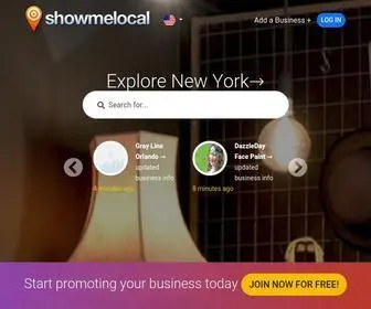 Showmelocal.com(Yellow Pages and Local Business Directory) Screenshot