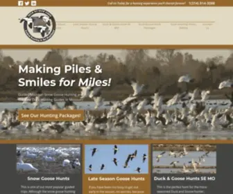 Showmesnowgeese.com(Guided Missouri Snow Goose Hunting) Screenshot