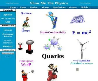 Showmethephysics.com(Show Me The Physics) Screenshot