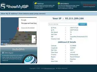 Showmyisp.com(Showmyisp) Screenshot