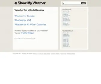 Showmyweather.com(Show My Weather) Screenshot