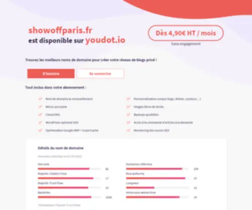 Showoffparis.fr(Showoffparis) Screenshot
