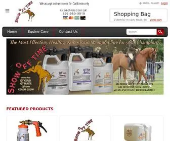 Showofftime.us(Natural Equine Care for Show & Ranch Horses) Screenshot