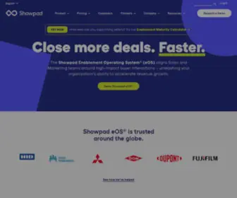 Showpad.com(Sales Enablement and Marketing Platform Leader) Screenshot