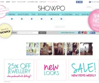 Showponyfashion.com(Showpo) Screenshot