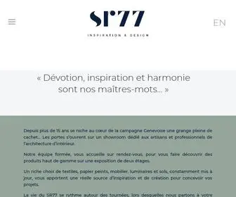 Showroom77.ch(Marques et produits pour la décoration et l'architecture d'intérieur ( meubles) Screenshot