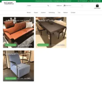 Showroommodellen.nl(Design meubel outlet van topmerken) Screenshot