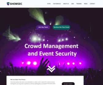 Showsec.co.uk(Showsec Home) Screenshot