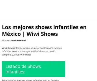 Showsinfantiles.fun(Wiwi Shows le ofrece los mejores shows infantiles en México con excelente calidad y servicio) Screenshot