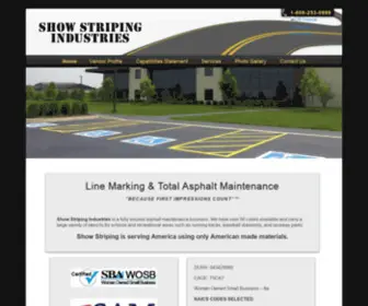 Showstripinggov.com(Show Striping Industries) Screenshot