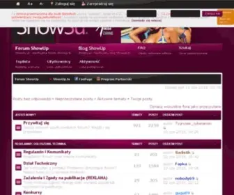 Showsu.org(Forum SU czyli Forum ShowUp) Screenshot