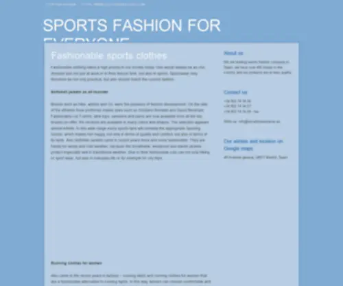 Showtimeextreme.es(Sports fashion for everyone) Screenshot