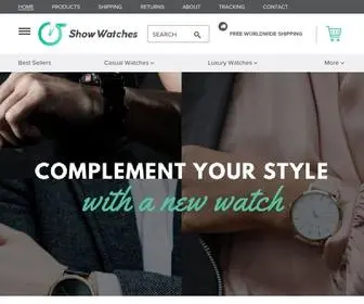 Showwatches.com(Buy Women's & Men's Wooden Watches and Smartwatches online) Screenshot