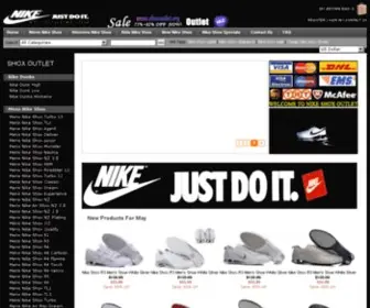 Shoxoutlet.org(Nike shox outlet) Screenshot