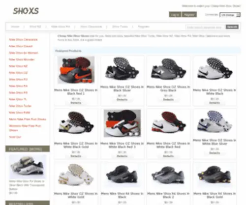 Shoxs.cc(Nike Shox Clearance) Screenshot